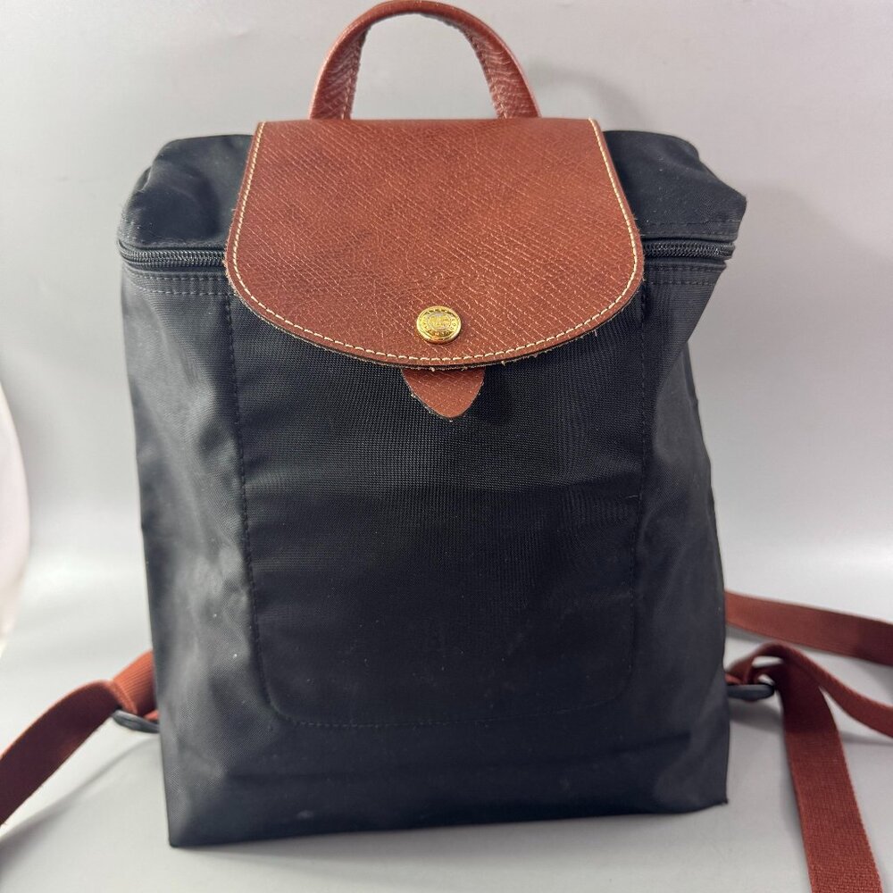 Longchamp Le Pliage Backpack, Black